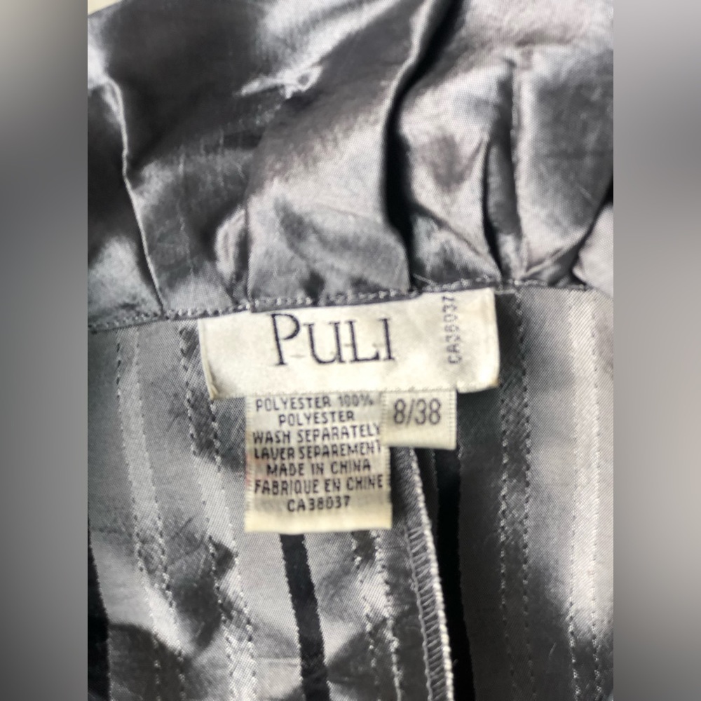 Puli Metallic Grey Striped Blouse - Picture 5 of 6